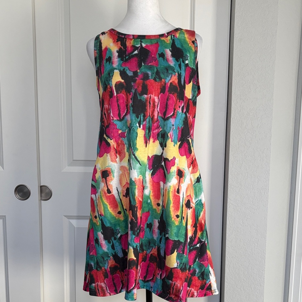 Colorful Sleeveless Kids Dress